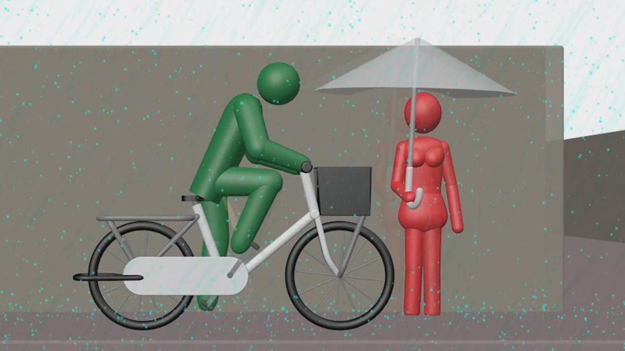 雨の自転車02