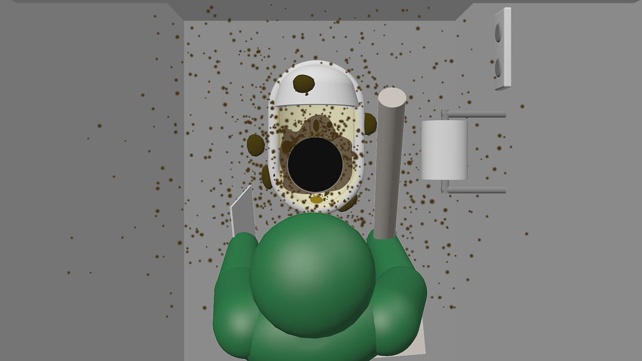 ボットン便所掃除