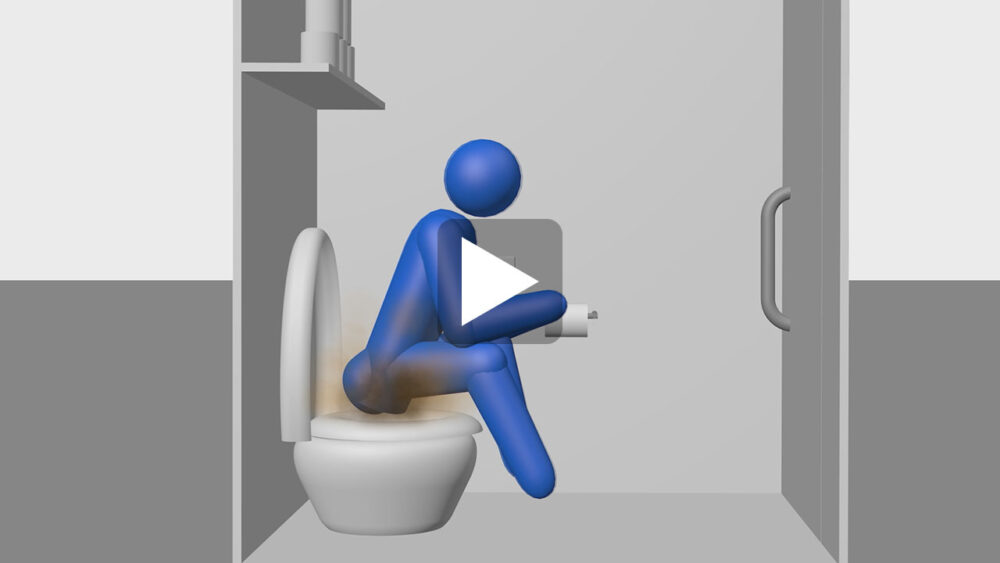 流さないトイレb