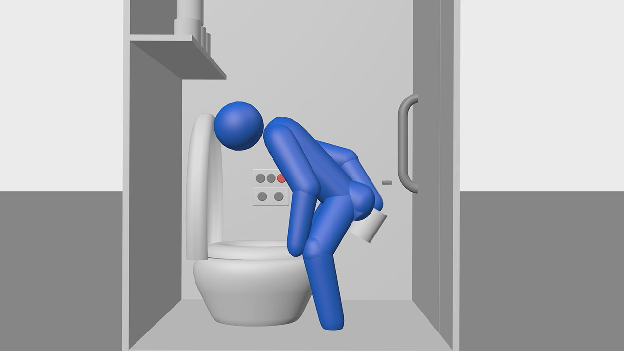 トイレットペーパー無駄遣い